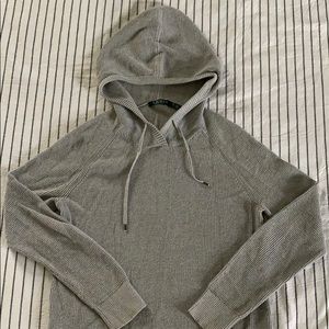 Gray Knit Hoodie